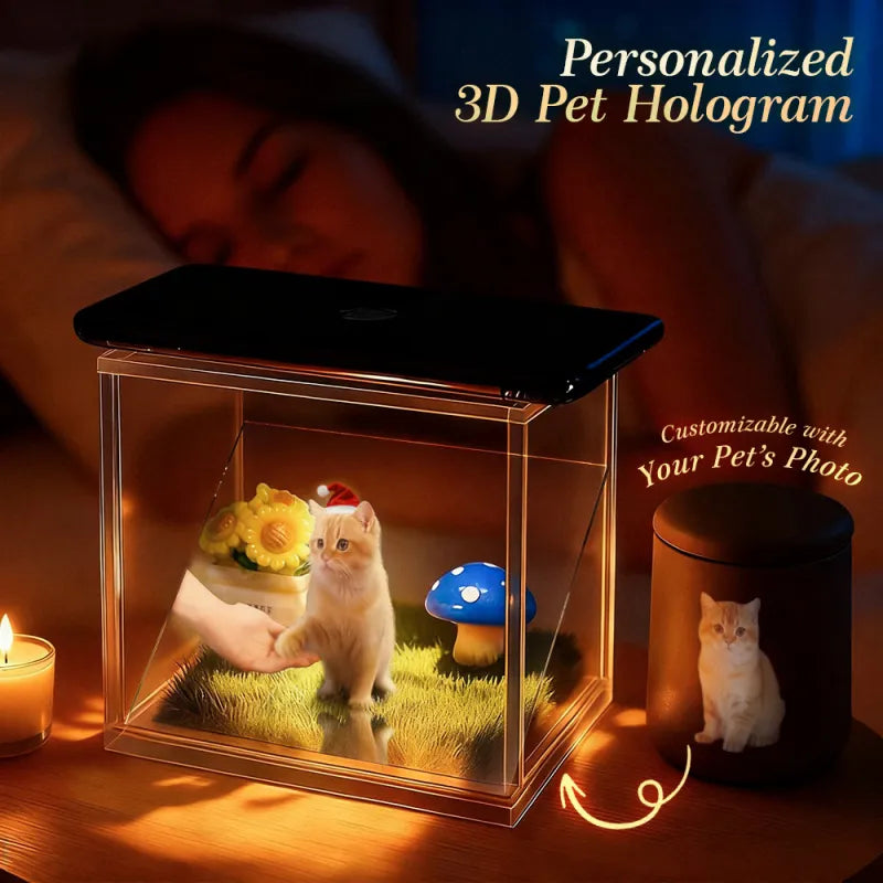 Paweverly™ - 3D Pet Memorial Hologram Projection Box
