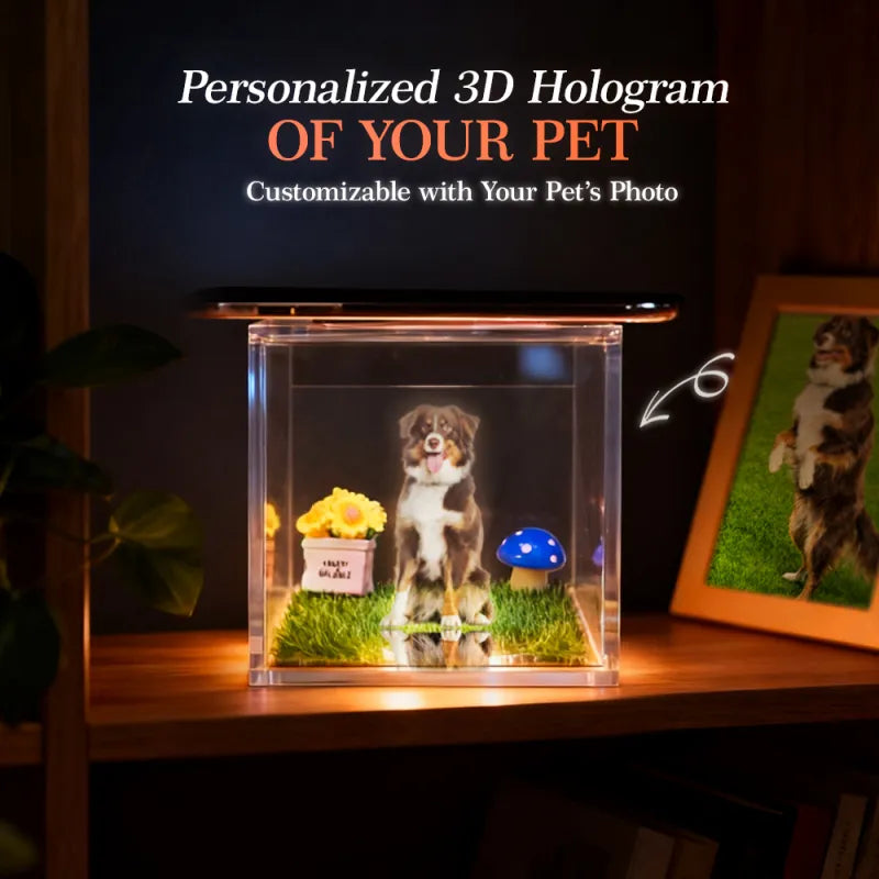 Paweverly™ - 3D Pet Memorial Hologram Projection Box
